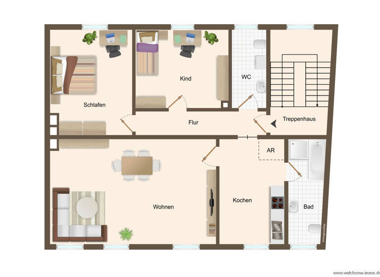 Wohnung zum Kauf 150.000 € 3 Zimmer 91 m² 1. Geschoss Altendorf Essen / Altendorf 45143