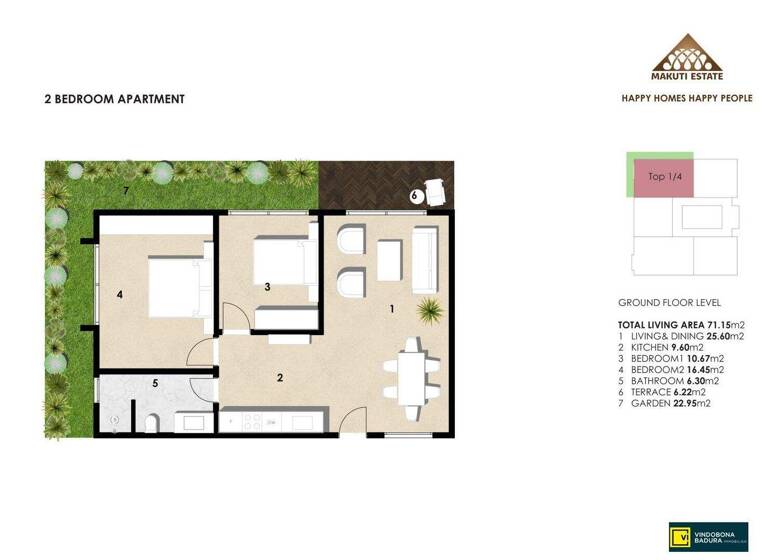 Wohnung zum Kauf - Erstbezug 132.805 € 3 Zimmer 71,2 m² EG Paje 73204