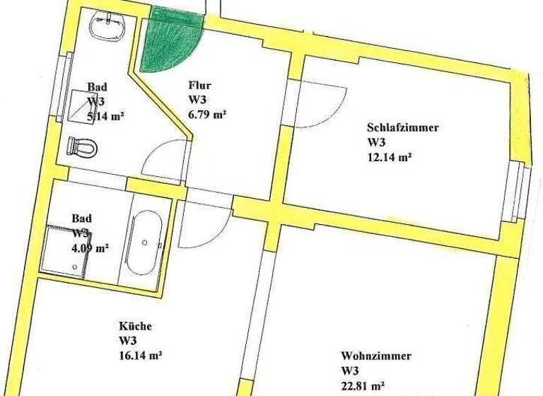 Wohnung zur Miete 450 € 2 Zimmer 68 m² frei ab sofort Herbert-Jensch-Straße 108 Frankfurt Frankfurt (Oder) 15234