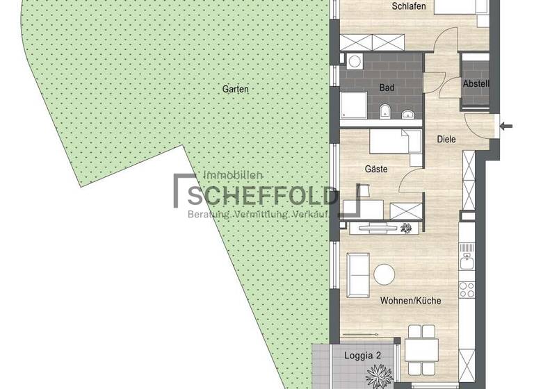 Wohnung zum Kauf - Neubau provisionsfrei 417.900 € 3,5 Zimmer 81,5 m²<br/>Wohnfläche EG<br/>Geschoss Laupheim Laupheim 88471