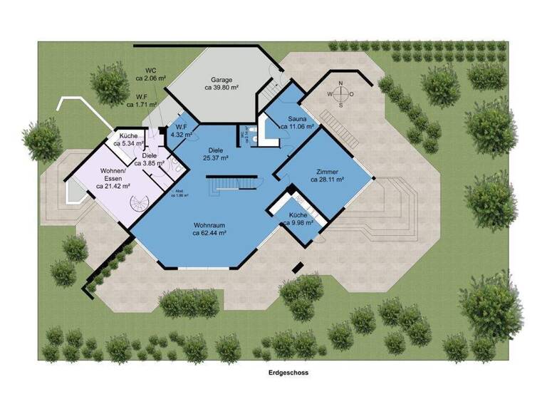 Villa zum Kauf 3.600.000 € 8 Zimmer 400 m² 1.103 m² Grundstück Grünwald 82031