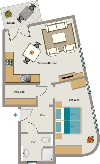 Wohnung zur Miete 424 € 2,5 Zimmer 58 m²<br/>Wohnfläche 2.<br/>Geschoss 01.01.2025<br/>Verfügbarkeit Kantstraße 51 Obermarxloh Duisburg 47166