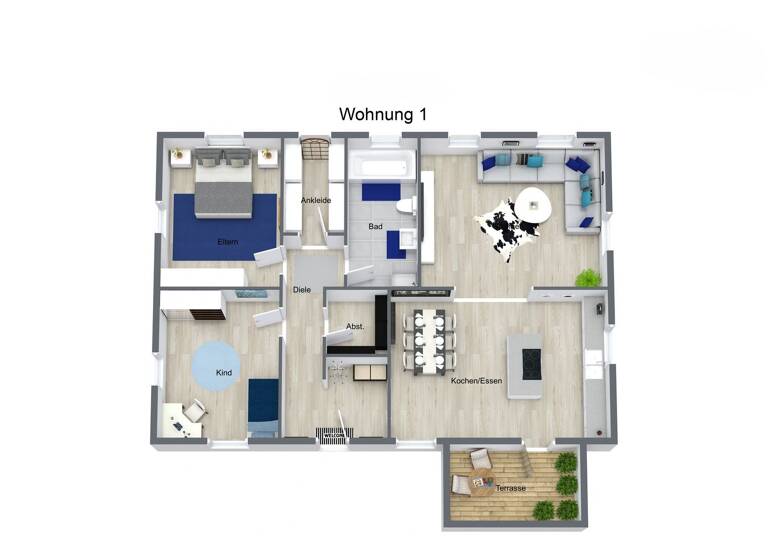 Wohnung zum Kauf 346.745 € 4 Zimmer 100,1 m² EG Feldkirchen 94351
