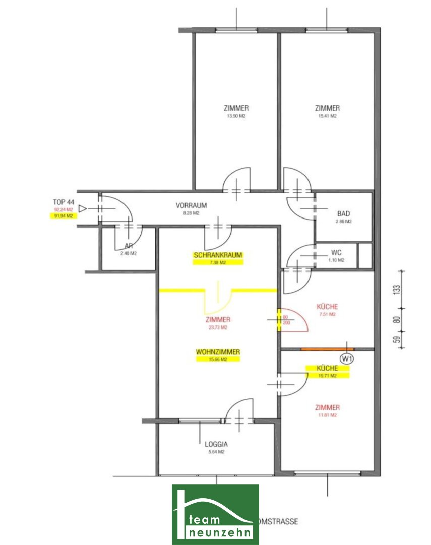 Wohnung zum Kauf 410.001 € 4 Zimmer 86,7 m²<br/>Wohnfläche 6.<br/>Geschoss 01.03.2025<br/>Verfügbarkeit Leithastraße 16 Wien 1200