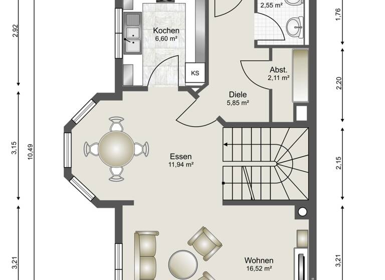 Doppelhaushälfte zum Kauf 350.000 € 6,5 Zimmer 147,9 m²<br/>Wohnfläche 473 m²<br/>Grundstück Obereschenbach Hammelburg 97762