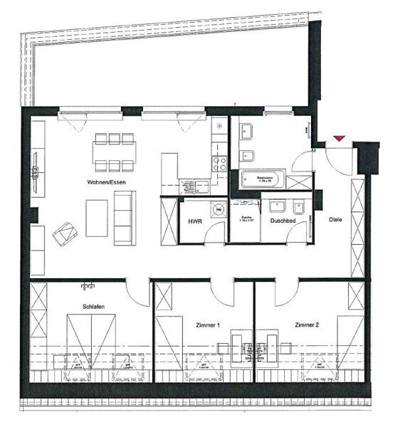 Wohnung zur Miete 2.082 € 4 Zimmer 118,4 m²<br/>Wohnfläche 6.<br/>Geschoss Löwenberger Straße 5 Friedrichsfelde Berlin-Friedrichsfelde 10315