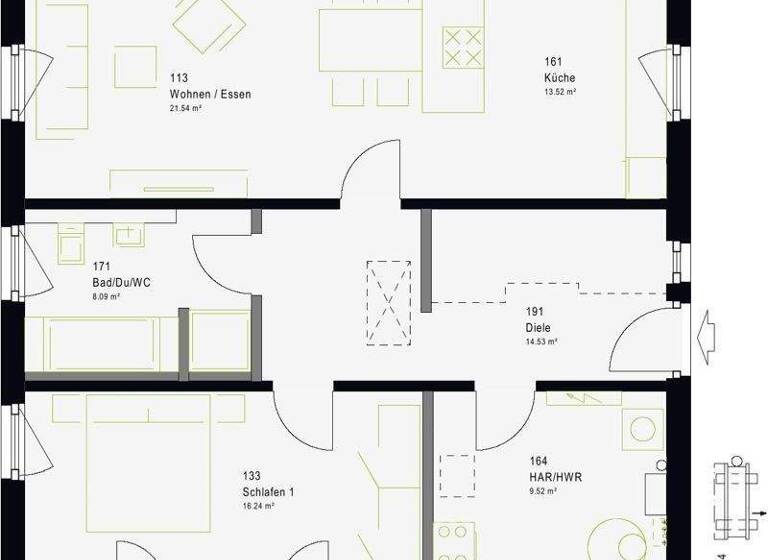 Haus zum Kauf provisionsfrei 360.419 € 4 Zimmer 80 m² 1.000 m² Grundstück Hochspeyer 67651