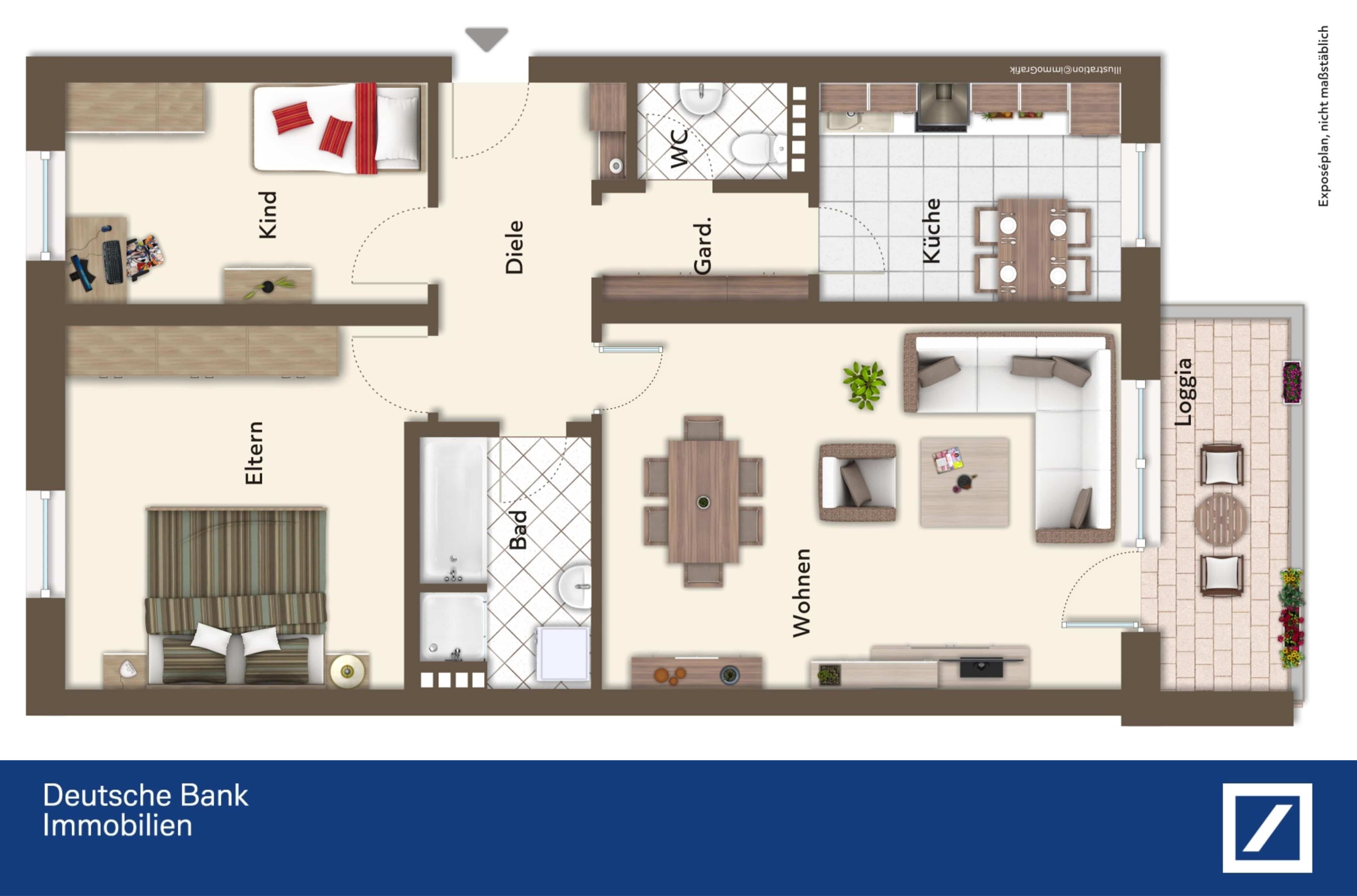 Wohnung zum Kauf 249.000 € 3 Zimmer 81 m²<br/>Wohnfläche Deggendorf Deggendorf 94469