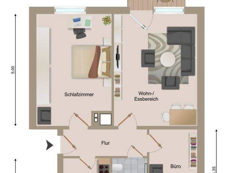 Wohnung zum Kauf 159.000 € 2,5 Zimmer 57,4 m² 1. Geschoss Heide 25746