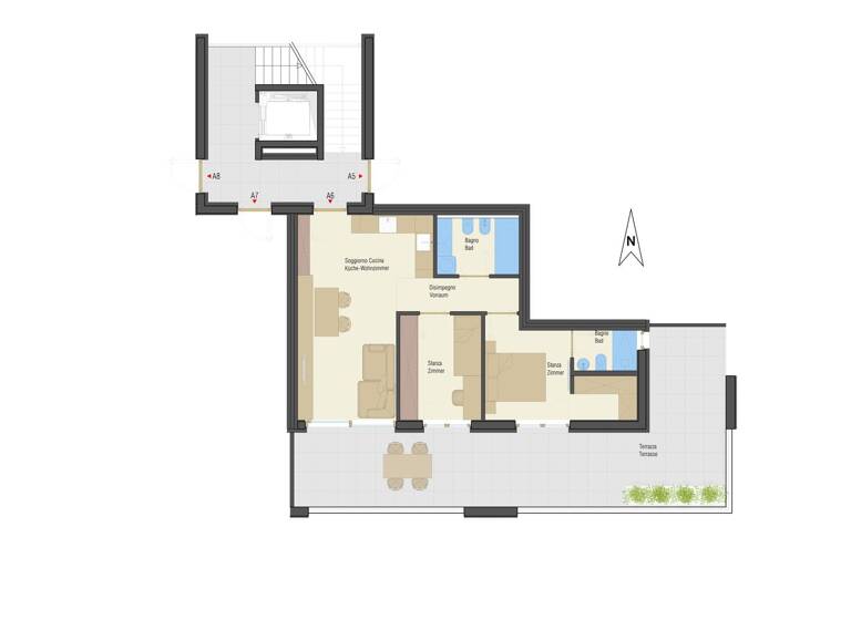 Wohnung zum Kauf 475.000 € 3 Zimmer 57,9 m² 1. Geschoss Bozner Straße 1 Neumarkt 39044