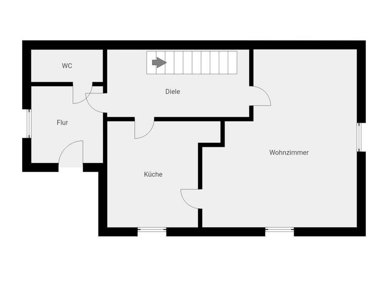 Doppelhaushälfte zum Kauf 62.000 € 4 Zimmer 75 m² 950 m² Grundstück Drebach 09430