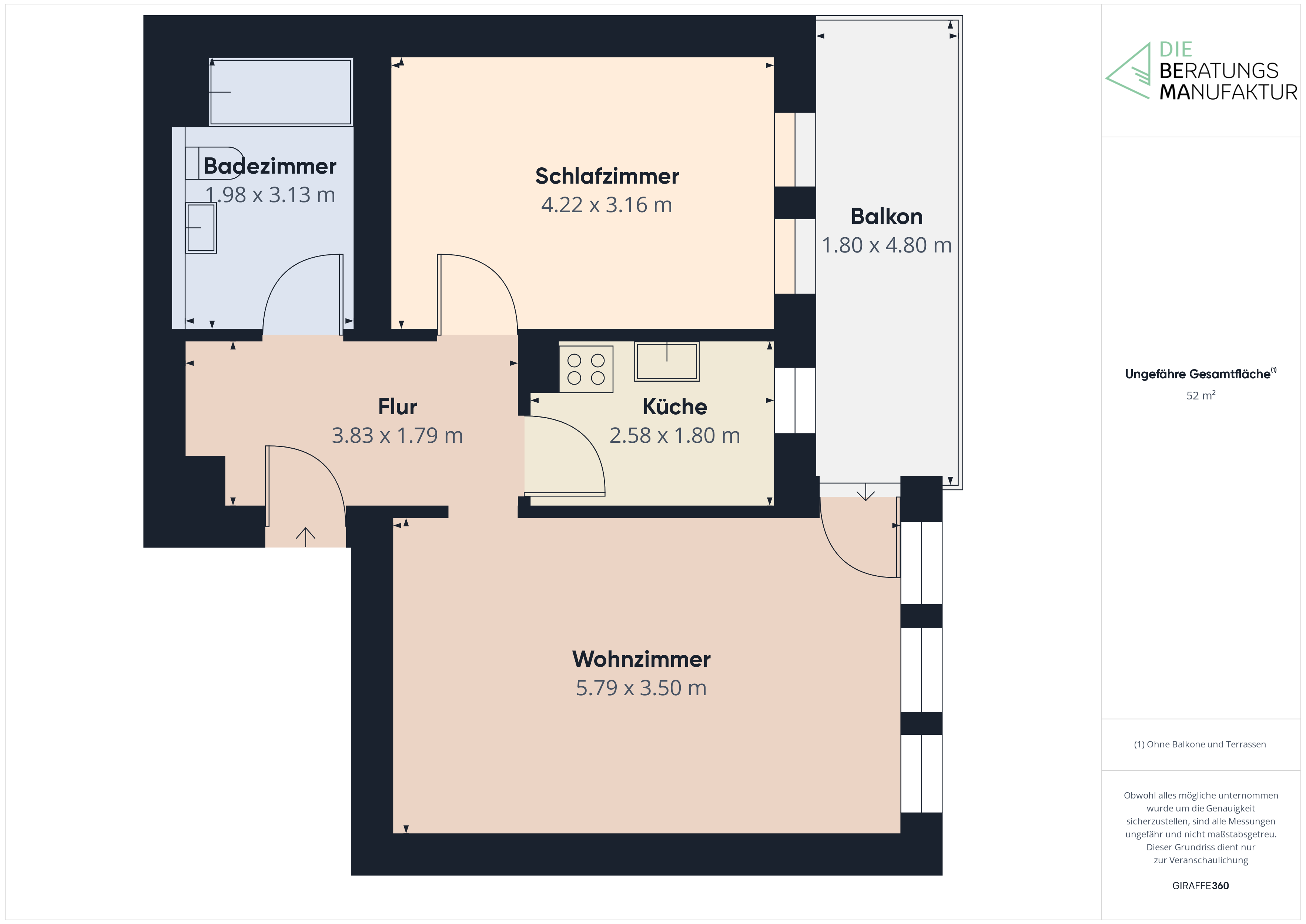 Wohnung zum Kauf 215.000 € 2 Zimmer 56 m²<br/>Wohnfläche 3.<br/>Geschoss Gleißhammer Nürnberg 90480