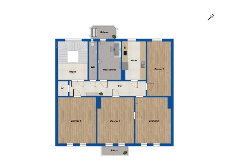 Wohnung zum Kauf 445.000 € 4 Zimmer 123 m² West Jena 07743