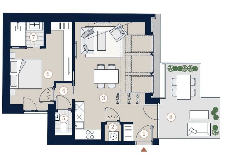 Wohnung zum Kauf 759.000 € 2 Zimmer 55,5 m² Tendlergasse 3 Wien 1090