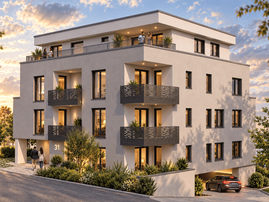 Wohnung zum Kauf - Erstbezug provisionsfrei 323.500 € 3,5 Zimmer 58,6 m² frei ab 01.09.2028 Laichingen Laichingen 89150