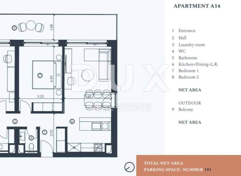 Wohnung zum Kauf 903.681 € 2 Zimmer 94 m² 1. Geschoss Savudrija, Zambratija, Crveni Vrh