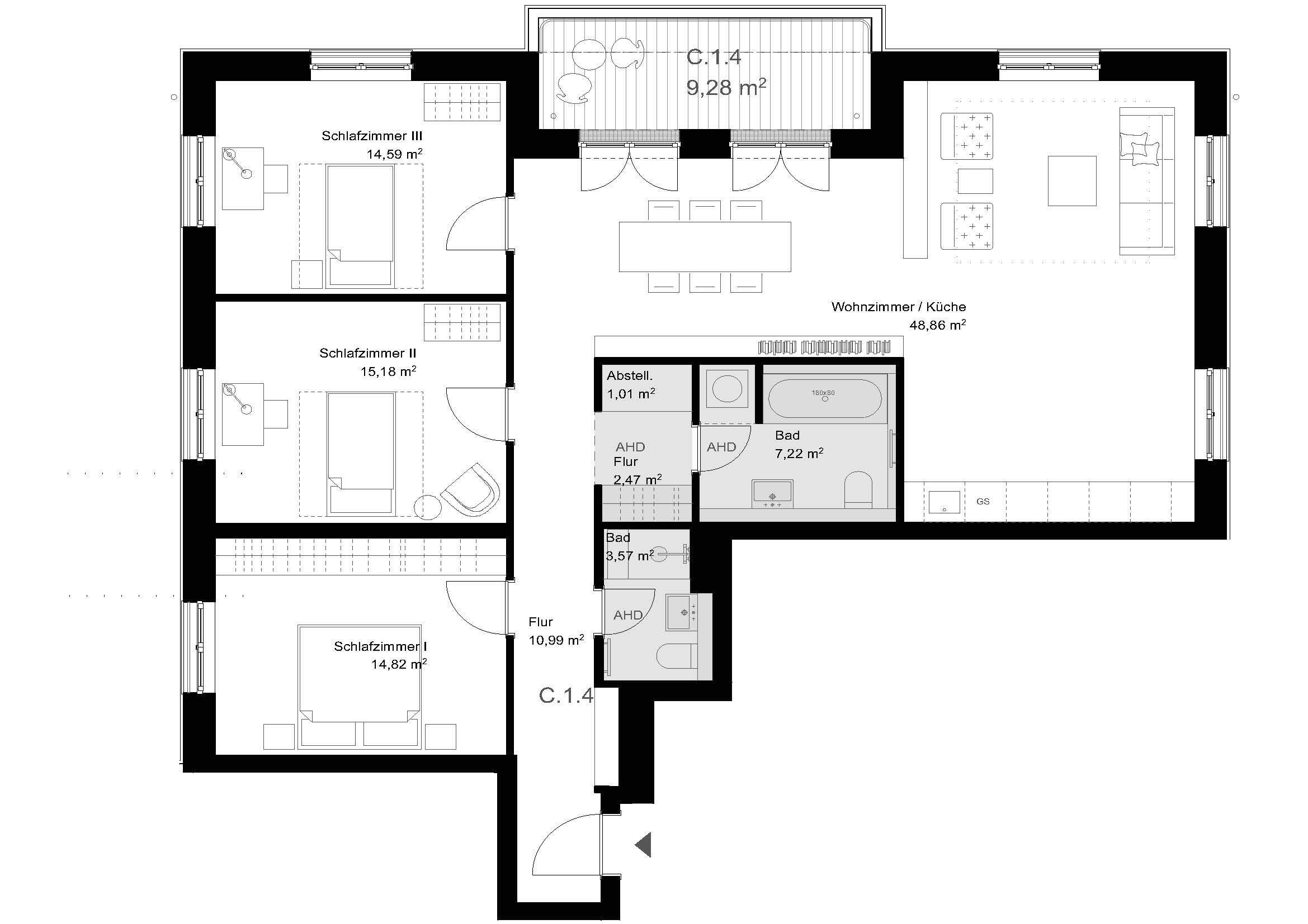 Wohnung zum Kauf provisionsfrei 799.000 € 4 Zimmer 123,4 m²<br/>Wohnfläche 1.<br/>Geschoss Pölnitzweg 73 Buch Berlin 13125