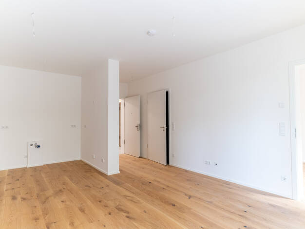Terrassenwohnung zum Kauf - Neubau provisionsfrei 278.950 € 2 Zimmer 48,5 m² EG frei ab sofort Flurstraße Nordstadt Fürth 90765
