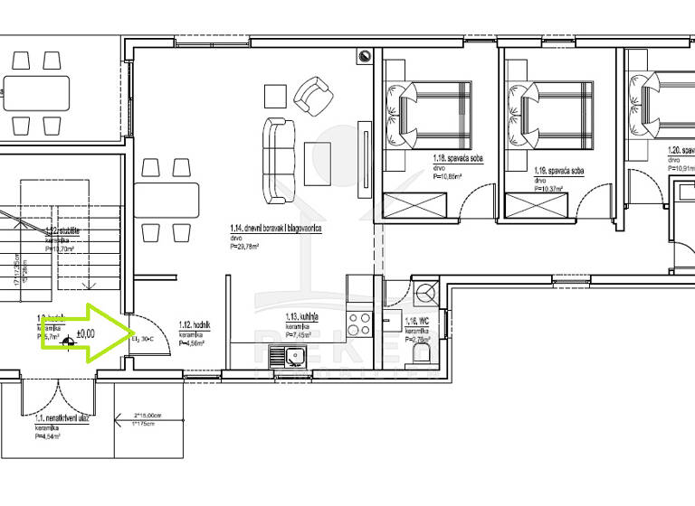 Wohnung zum Kauf - Erstbezug 369.000 € 4 Zimmer 95,2 m² EG Porec 52440
