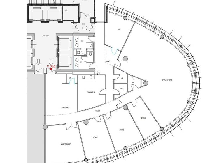 Bürofläche zur Miete 4.368 € 5 Zimmer 364 m² Bürofläche Wien 1220