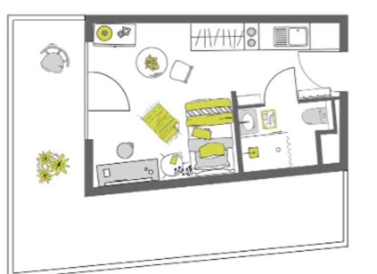 Wohnung zur Miete 700 € 1 Zimmer 33 m² Geschoss 3/5 frei ab sofort Neukölln Berlin 12049