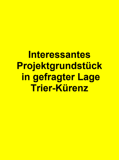 Grundstück zum Kauf 800.000 € 590 m² Grundstück Alt-Kürenz 2 Trier 54295