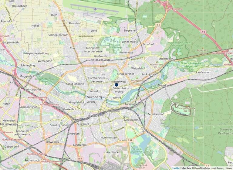 Wohnung zum Kauf 295.000 € 3 Zimmer 68 m²<br/>Wohnfläche 2.<br/>Geschoss Gärten b Wöhrd Nürnberg 90489