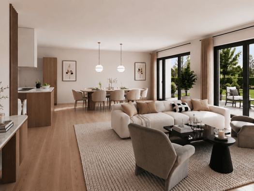 Wohnung zum Kauf - Erstbezug provisionsfrei 545.820 € 2 Zimmer 79,6 m² EG Gollenshausen Gstadt am Chiemsee 83257
