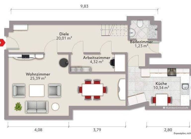Reihenmittelhaus zum Kauf 39.000 € 5 Zimmer 110 m² 137 m² Grundstück Buttstädt 99628