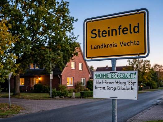 Terrassenwohnung zur Miete 1.140 € 4 Zimmer 133 m² Geschoss EG/2 frei ab sofort Steinfeld Steinfeld 49439