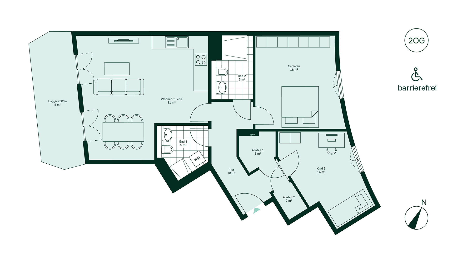 Wohnung zum Kauf provisionsfrei 524.990 € 3 Zimmer 92,5 m²<br/>Wohnfläche 2.<br/>Geschoss Hönower Wiesenweg 55 Karlshorst Berlin 10318