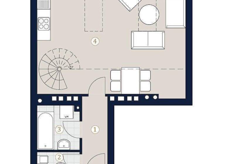 Wohnung zum Kauf - Erstbezug 519.000 € 2 Zimmer 77,6 m² Leibenfrostgasse Wien 1040