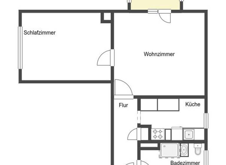 Wohnung zum Kauf 45.000 € 2 Zimmer 49,4 m² EG Niederndodeleben 39167