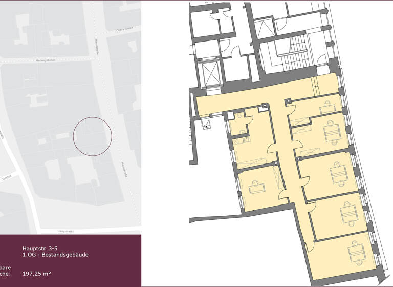 Büro zur Miete provisionsfrei Hauptstraße 3-5 / Hauptstraße 11 Innenstadt Zwickau 08056