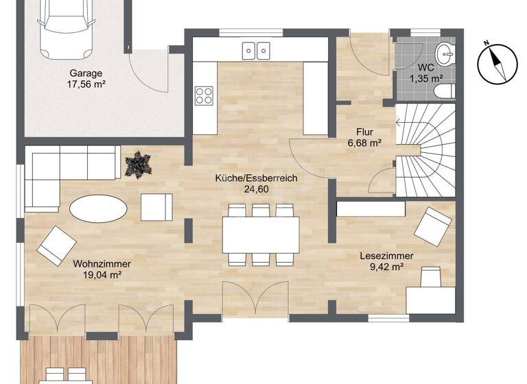 Reihenendhaus zum Kauf 595.000 € 6 Zimmer 133 m²<br/>Wohnfläche 426 m²<br/>Grundstück Stockdorf Stockdorf 82131