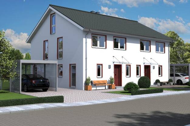 Doppelhaushälfte zum Kauf - Erstbezug 399.500 € 6 Zimmer 110 m² 250 m² Grundstück Heeper Fichten Bielefeld 33607
