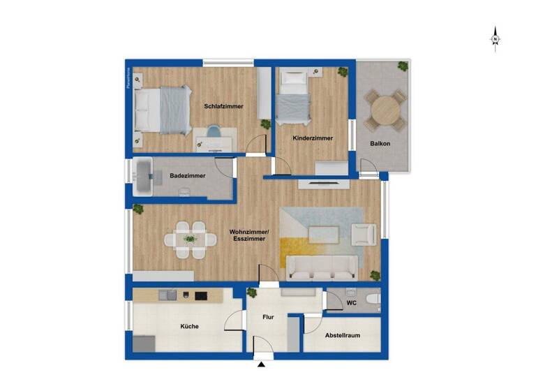 Wohnung zum Kauf 249.000 € 3 Zimmer 89,8 m² Böckingen Heilbronn 74080