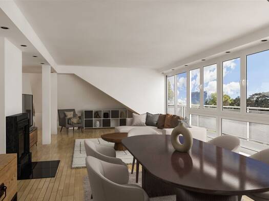 Penthouse zur Miete 3.300 € 2,5 Zimmer 143 m² 5. Geschoss Golzheim Stadtbezirk 1 40474