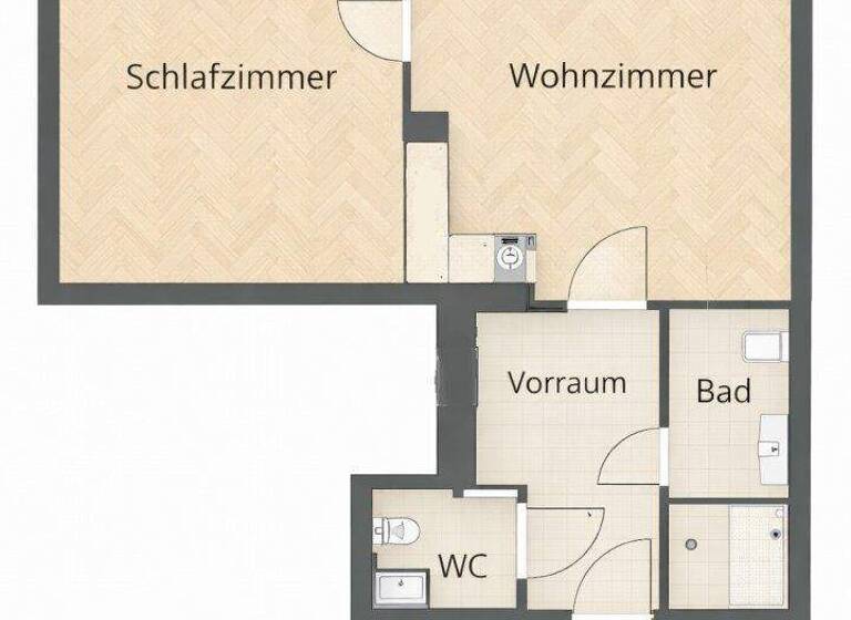 Wohnung zum Kauf 359.000 € 2 Zimmer 55 m² 1. Geschoss Ybbsstraße Wien 1020