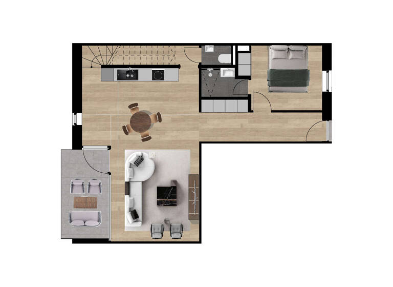 Studio zum Kauf 382.500 € 4 Zimmer 102 m² 2. Geschoss Aszófö