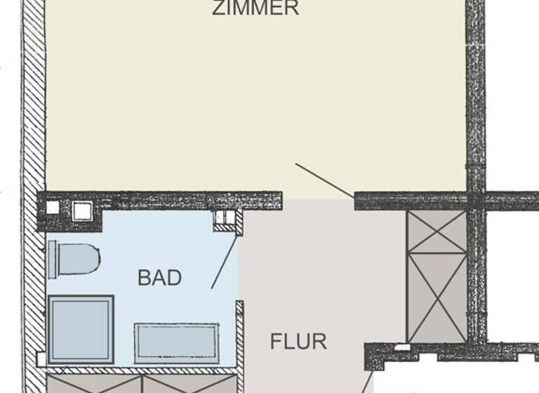 Wohnung zum Kauf provisionsfrei 479.000 € 2 Zimmer 55,7 m² EG frei ab sofort Uhlenhorst Hamburg 22085