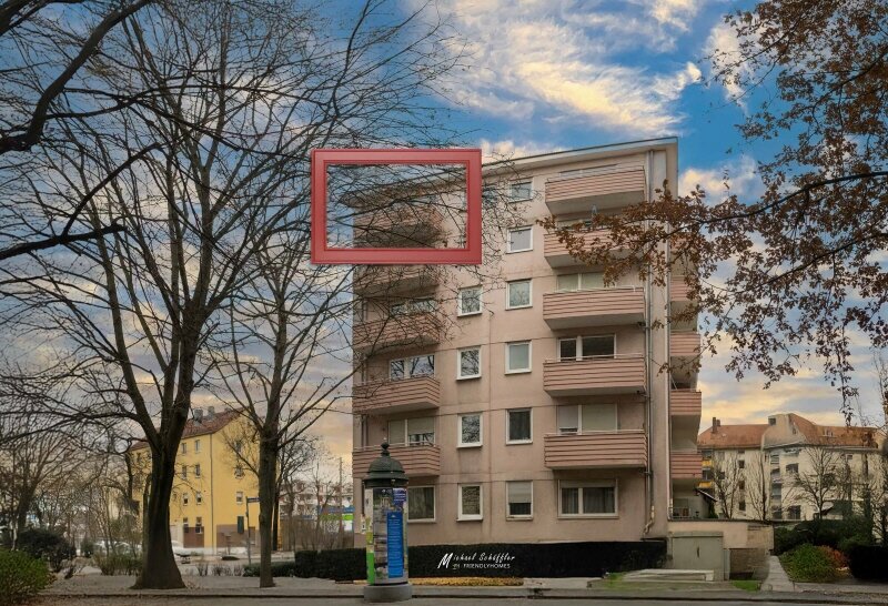 Wohnung zum Kauf 1.000 € 2 Zimmer 42,9 m²<br/>Wohnfläche 5.<br/>Geschoss Dianastraße Nürnberg 90443