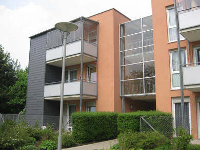 Wohnung zur Miete nur mit Wohnberechtigungsschein 382 € 2 Zimmer 54,6 m² 1. Geschoss Ketschendorfer Str. 70 d Innenstadt Coburg 96450