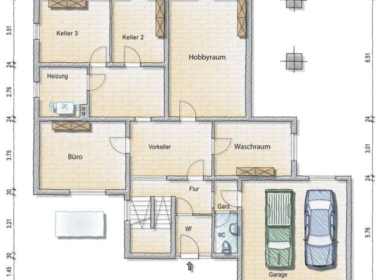 Mehrfamilienhaus zum Kauf provisionsfrei 649.000 € 8 Zimmer 240 m² 677 m² Grundstück Horrenberg Dielheim 69234