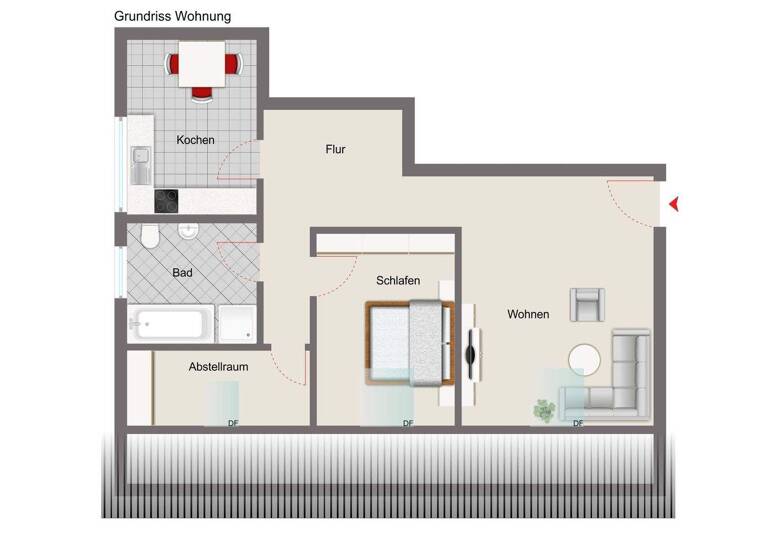Wohnung zum Kauf 85.000 € 2 Zimmer 59,8 m² 2. Geschoss Hüpede Pattensen 30982