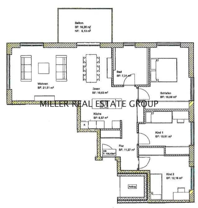 Wohnung zum Kauf 562.500 € 4 Zimmer 100,5 m²<br/>Wohnfläche 1.<br/>Geschoss Ingolstadt Ingolstadt 85055