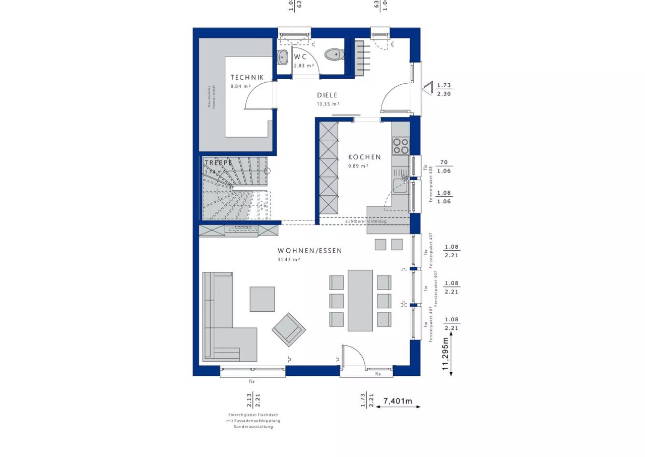 Doppelhaushälfte zum Kauf 977.865 € 4 Zimmer 138 m²<br/>Wohnfläche 485 m²<br/>Grundstück Oststeinbek Hamburg 22113