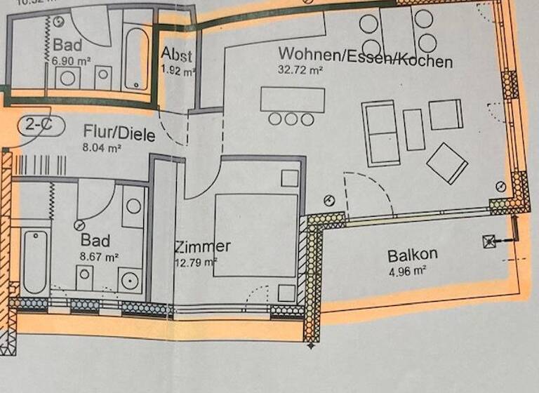 WG-Zimmer zur Miete 897 € 2 Zimmer 69 m² Geschoss 2/3 frei ab 01.05.2026 Kirchheim Kirchheim unter Teck 73230