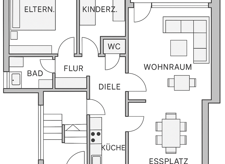 Wohnung zur Miete 700 € 3 Zimmer 89 m² 1. Geschoss frei ab sofort Lütgendortmund Dortmund 44388