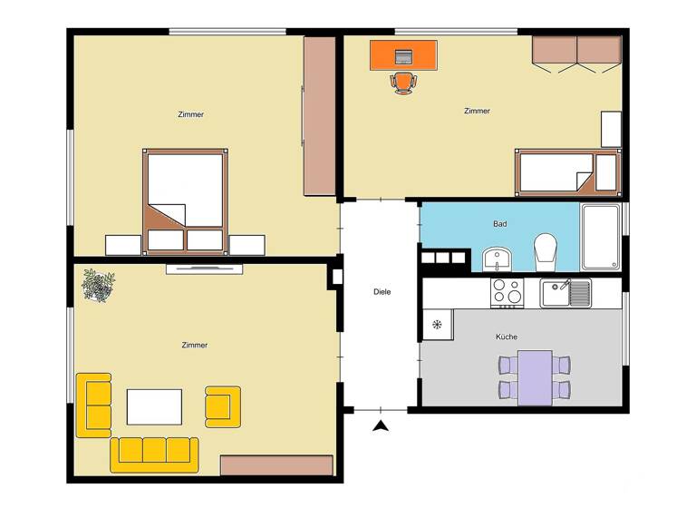 WG-Zimmer zur Miete 1.340 € 3 Zimmer 73 m² Geschoss 1/2 frei ab 01.05.2026 Hennigsdorfer Straße 63 Heiligensee Berlin 13503